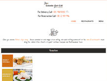 Tablet Screenshot of colombofortcafe.com